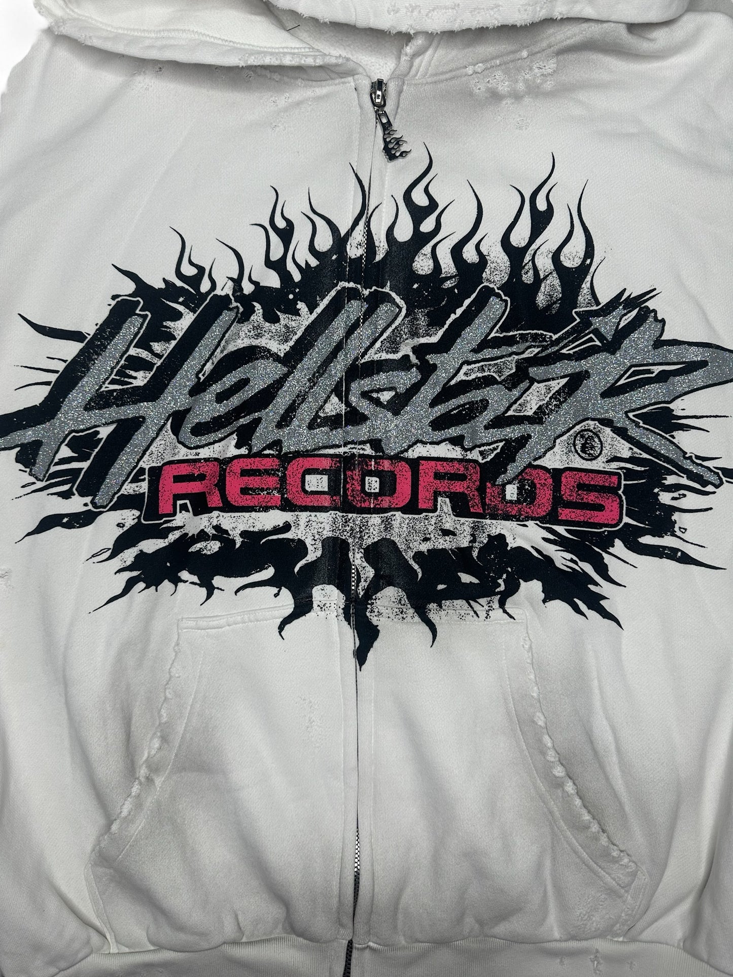 Hellstar Records Glitter Zip Hoodie