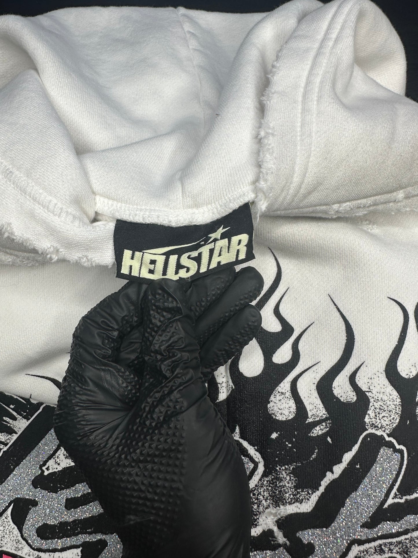 Hellstar Records Glitter Zip Hoodie