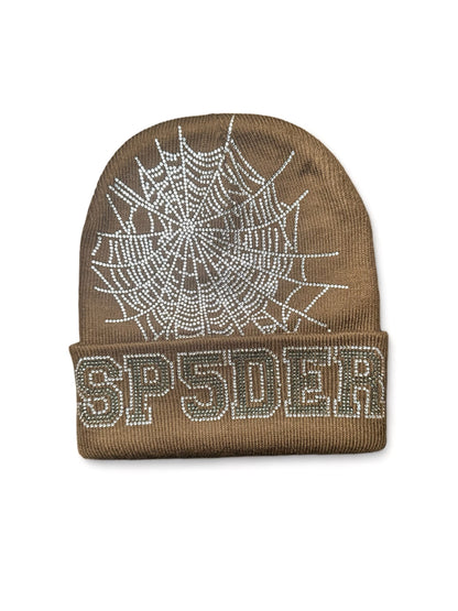 Sp5der Rhinestone Beanie