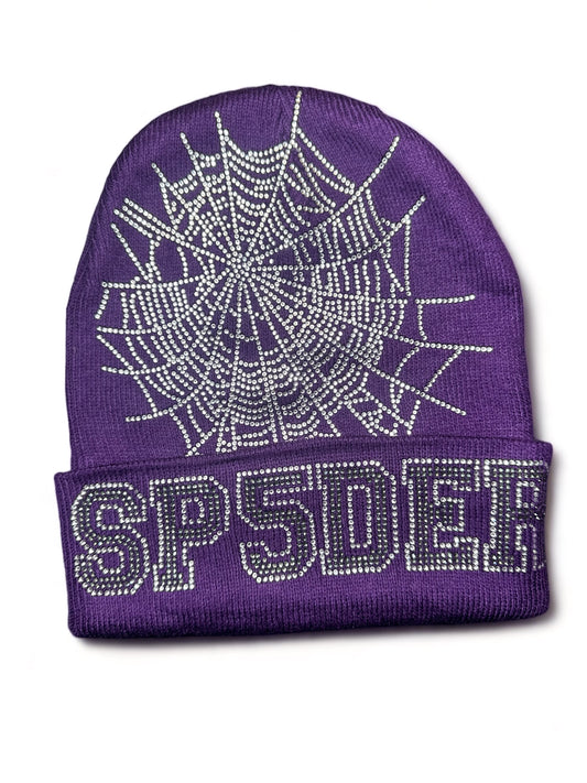 Sp5der Rhinestone Beanie