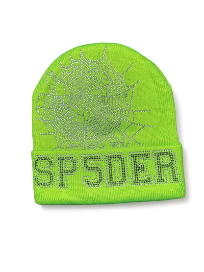 Sp5der Rhinestone Beanie