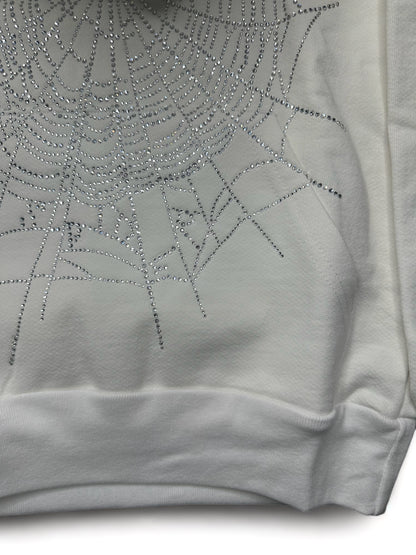 Sudadera con capucha Sp5der OG con diamantes de imitación