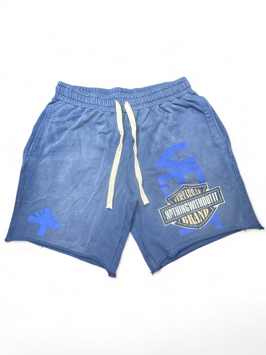 Shorts con emblema de vértebras